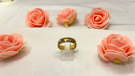 🌹 Bague Élégance Éternelle – Or et Argent Bicolore